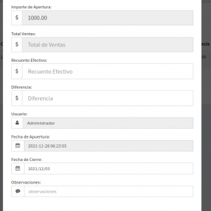 Fuente JCPOS MODULO DE CAJA